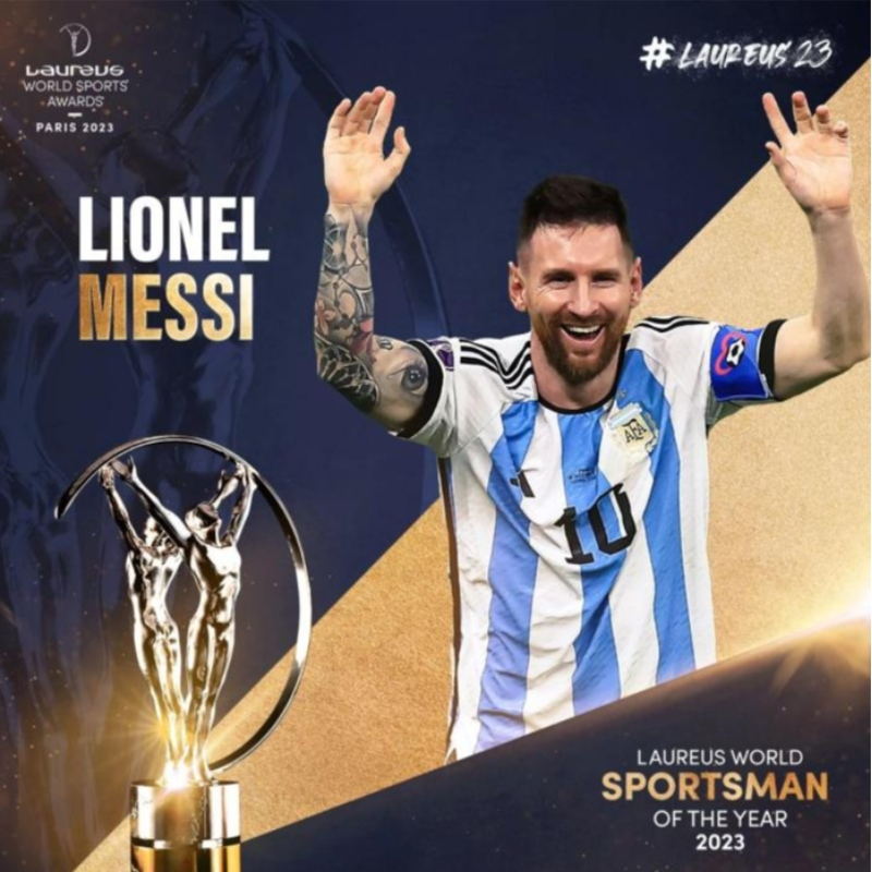 Bhuaigh Lionel Messi Gradam eile Lawrence